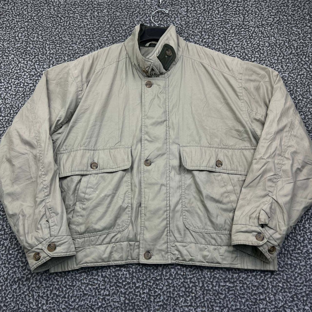 Vintage Aberdeen Bomber Jacket Men Extra‎ Large Quilted Long Sleeve Pockets XL